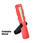 Foldable LED work light,rechargeable,with magnet base,with rea warning light,torch in the head