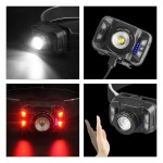 Multi-color Zoomable&Induction camping head lamps 