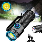 1000 lumen Rechargeable Mini Flashlight with Clip