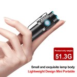 1000 lumen Rechargeable Mini Flashlight with Clip