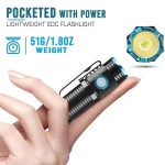 1000 lumen Rechargeable Mini Flashlight with Clip