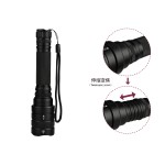 Aluminum Rechargeable LED Flashlight Zoom in/Zoom out
