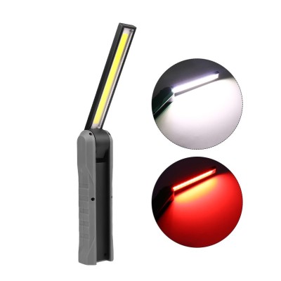 Multifunction Foldable LED Work Light with Red Warning Light with Magnetic Base Torch in the head