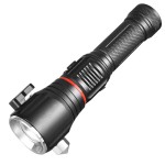 6 in 1 flashlight with power bank,safety hammer,belt cutter,emergency warning light,camping light