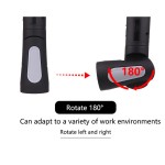 Multifunction Handheld LED Work Light with Red Warning Light/Torch with Magnet Base 360° Rotation 