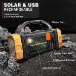 Multi-functional Solar LED Torch/Rechargeable LED Flood Light with Power Bank