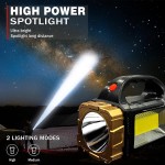 Multi-functional Solar LED Torch/Rechargeable LED Flood Light with Power Bank