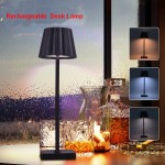 Rechargeable LED Desk Lamp, Stepless Dimmer, Touch Control