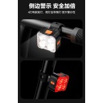 2 PACK, USB Rechargeable Bicycle Headlight + Taillight