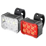 2 PACK, USB Rechargeable Bicycle Headlight + Taillight