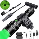 Rechargeable Hunting Flashlight ,Tactical Gun Flashlight 