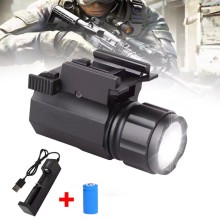 Rechargeable Hunting Flashlight ,Tactical Gun Flashlight 