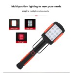 2 in 1 Foldable & Rechargeable LED Work Light with Red Warning Light with Magnetic Base  