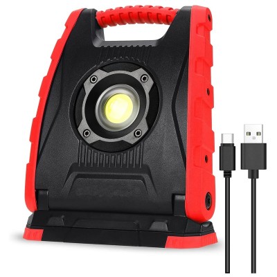 Rechargeable 30W LED Flood Light/Work Light, 3000lm,Power Bank function,360°Rotatable Base