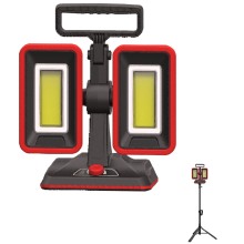 Rechargeable 60W LED Flood Light/Work Light, 6000lm,Power Bank function,360°Rotatable Base,With Tripod Stand Option