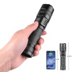 Rechargeable&Zoomable LED flashlight with power bank