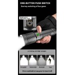 Rechargeable Aluminum Flashlight, Zoom In/Zoom Out