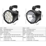 Mlutifuction Rechargeable Hunting Spotlight,Fishing Light,outdoor camping flood light, work light