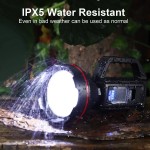 3 in 1 Rechargeable Hunting Flashlight,Fishing Light,outdoor camping flood light, work light
