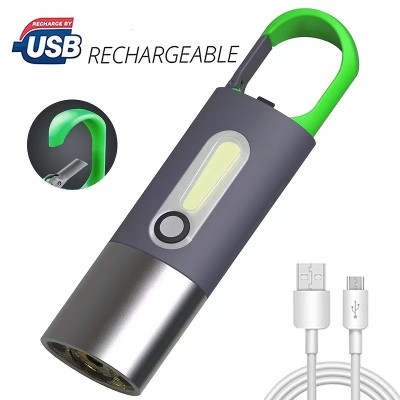 USB Rechargeable Flashlight/LED Keychain