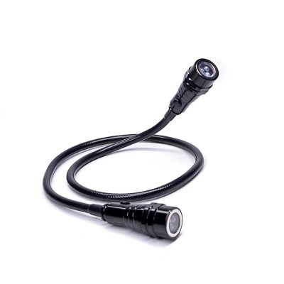Flexible Neck Flashlight with Magnetic Screw Finder
