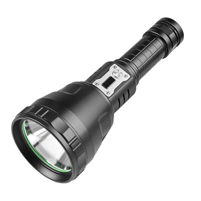 Super Bright 2000 lumen flashlight with LCD display,power bank