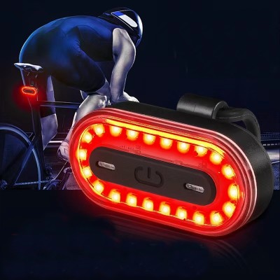 Super Bright USB Rechargeable LED Bicycle Taillight (RGB/RED/RED&BLUE for options)