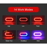 Super Bright USB Rechargeable LED Bicycle Taillight (RGB/RED/RED&BLUE for options)