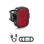 2 PACK Bicycle Light Set, USB Rechargeable Bicycle Headlight + Rechargeable Taillight