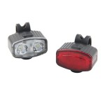 2 PACK Bicycle Light Set, USB Rechargeable Bicycle Headlight + Rechargeable Taillight