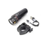 USB Rechargeable Bicycle Headlight with Side Fog Light,Photocell Sensor