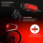 2 PACK,USB Rechargeable Bicycle Headlight + LED Taillight