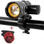 2 PACK, USB Rechargeable Bicycle Headlight plus Rechargeable Taillight