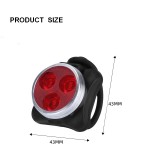 2 PACK, USB Rechargeable Bicycle Headlight + Rechargeable Taillight