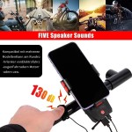 4 IN 1 Bicycle Headlight with Power Bank,Horn,Phone holder