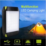 Multifunction Aluminum LED Camping Light, with Power Bank 6000mAh Battery