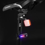 USB rechargeable red and blue warning light bicycle tail light LED shoulder Police clip light helmet light