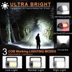 4 in 1 LED Rechargeable Flood light+flashlight+warning light+power bank,car emergency warning lights