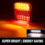 4 in 1 LED Tail Light (Brake/Rear/Turn Signal/License Plate Light),with Reflector