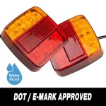4 in 1 LED Tail Light (Brake/Rear/Turn Signal/License Plate Light),with Reflector