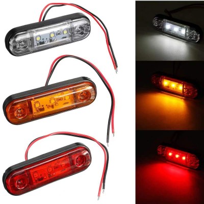 3LED Truck Side Marker Light (colors available: Red/White/Amber)