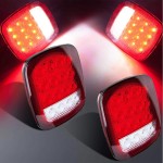JEEP 16 LED Tail Light,3IN1Brake Light/Running Light/Reverse Light