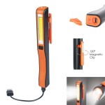 Rechargeable pocket pen work light, with 120° rotation magnetic clip 