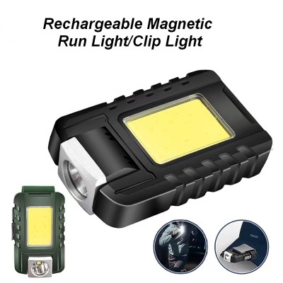 Rechargeable Magnetic COB Work Light/Run Light/Clip Light
