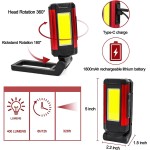 Foldable Aluminium Rechargeable LED Work Light, with magnetic base,power bank, 360°rotation
