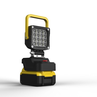 Super Bright LED Work Light for DeWalt 18/20V Battery, With Three Output Ports & Emergency Warning Light