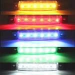 LED Side Marker Warning Lights Tail Reverse Turn Signal Lamp for Truck Trailer 