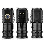 1500 lumen Rechargeable Mini Tactical Flashlight  with18350 Battery,Magnet base,Clip