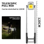 Foldable Triple-stand work light,Rechargeable with power bank