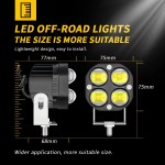 3inch 4LED Spot Light [White+Yellow]